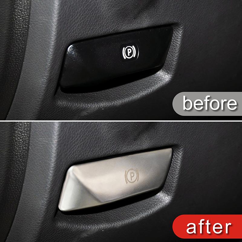 Car Dashbord Foot Brake Release Switch Cover Electronic Handbrake Frame Trim For Mercedes Benz C E Class W204 W212 GLK X204