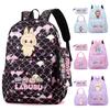 Conjunto de 3 peças Mochila para Menina Escola Adolescente Estudante Mochila Mulher Mochila com Lancheiras Estojo Estilo Escama de Peixe Bolsas