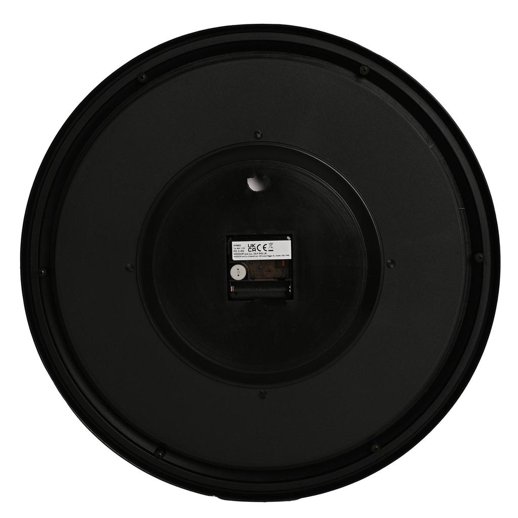 Wm Widdop Office Style White Cased Wall Clock 42cm