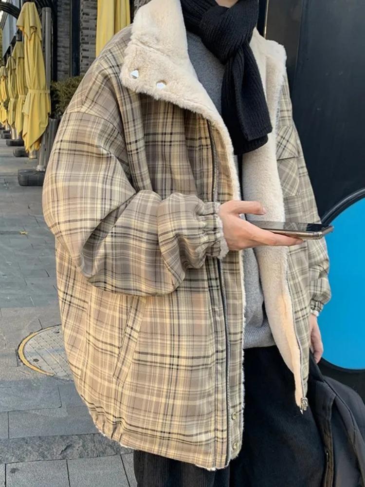 Мужская зимняя модная хлопковая куртка с длинными рукавами — фото 3