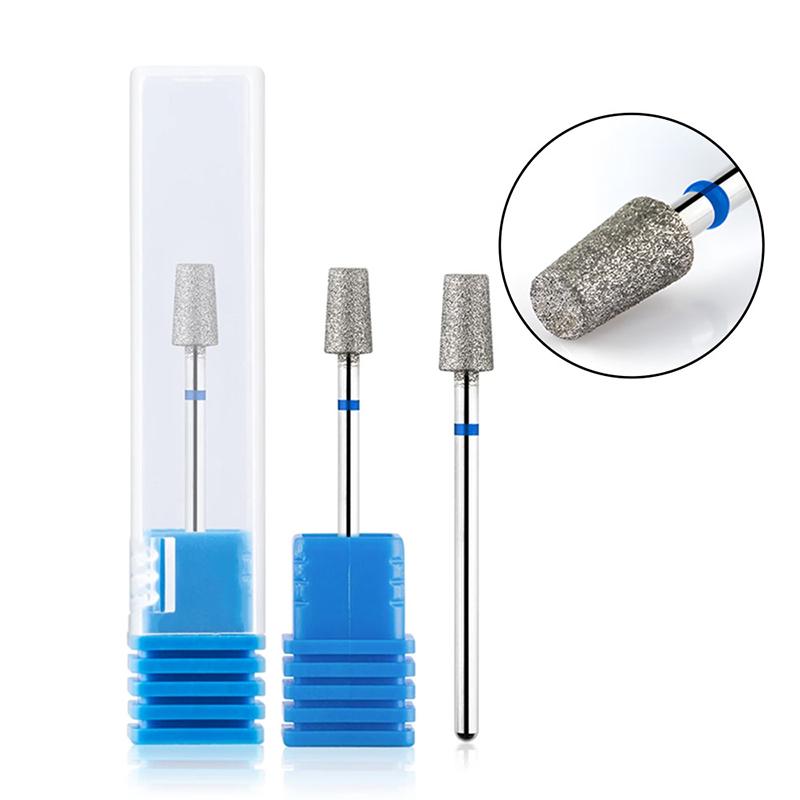 Nail Drill Bit Flat Head Conical Electric Manicure File Quick Removal Nails Polish Grinding Head Cuticle Professional Nail Tools