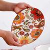 Creative Bohemian Style Ceramic Plates Retro Restaurant Salad Pasta Plate Delicious Dishes Large Soup Bowls Household Tableware