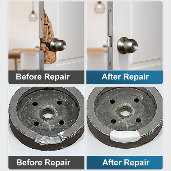 DIY Repair Tool 1/2 Sets 100G Steel Reinforced Epoxy Putty with Scraper, Gloves, Sculpt Clay for Cracks, Strong Bonding Adhesive Leak Fix, Filling,