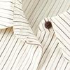 Women's Korean Style Striped Cotton Blend Lapel Shirt