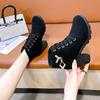 2025Women High Heel Ankle Boots Autumn Winter Booties Woman Fashion New Lady Shoes Brown Black Short Boot Female Botas De Mujer