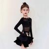 Line dance clothing women black dance wear stage costume for girls lace sexy dance suit women's latin training clothes
