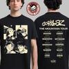 Gorillaz  The Mountain Tour European and UK Tour Commemorative Tshirt Hoodie with Tour Dates Shortsleeved Shirt