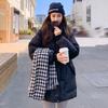 2025 autumn and winter versatile thickened bread clothes women's cotton clothes cold-proof cotton-padded clothes loose medium and long jacket