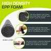 ProsourceFit High Density Foam Rollers 36 inches Firm Full Body Athletic Massage Tool for Back Post Workout Muscle Black - long, Stretching, Yoga,