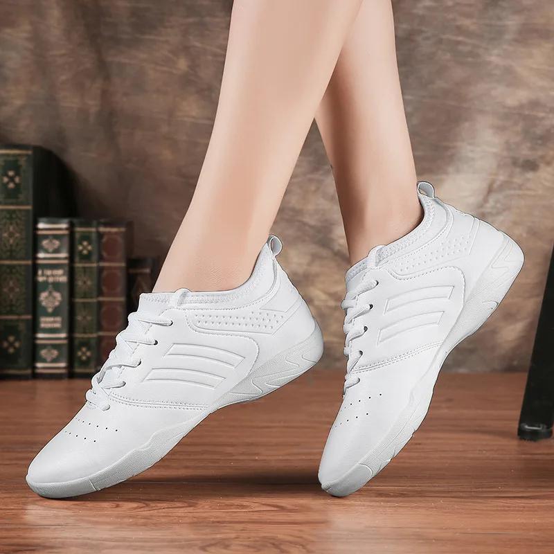 Lightweight white soft athletics Dance Shoes women Comfortable Gym Aerobics Sneakers Girls Ladies Training Cheerleading shoes