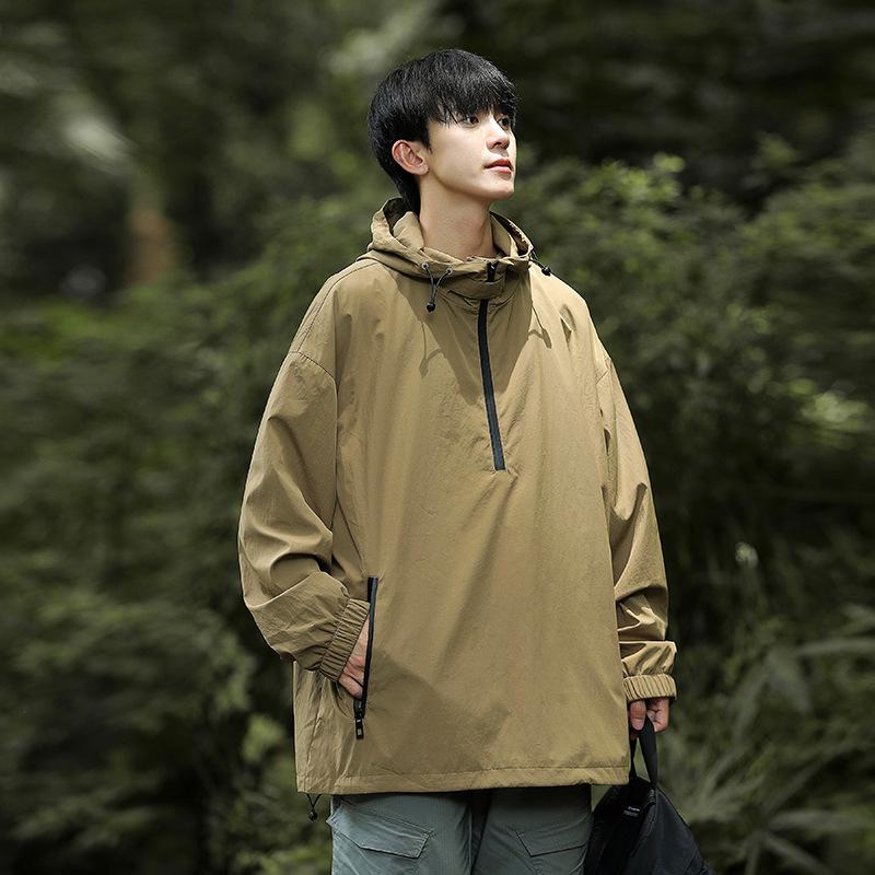 

Весна и осень новый мужской корейский стиль с капюшоном свитер с длинным рукавом куртка модная пара интернет знаменитости та же модная куртка 3XL