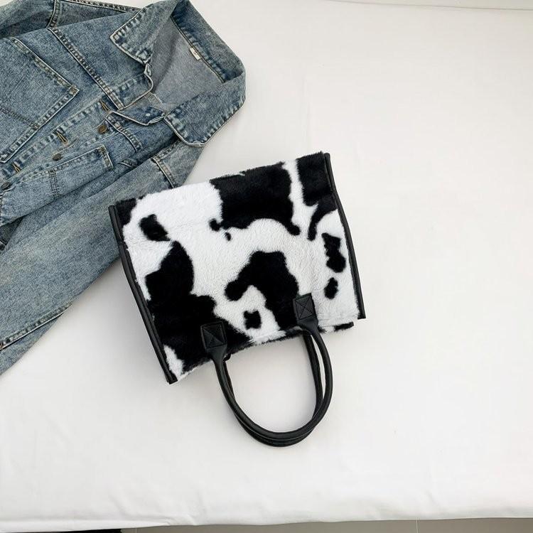 Winter New Plush Tote Bag For Women Large Capacity Soft Shoulder Crossbody Bag