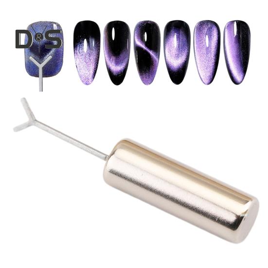 Zestaw Magnesów Serca Narzędzie do Nail Artu z Prowadnicą w Kształcie Y Pręty Magnetyczne Efekt Kociego Oka Profesjonalny Zestaw do Projektowania Paznokci do Domu Salonu