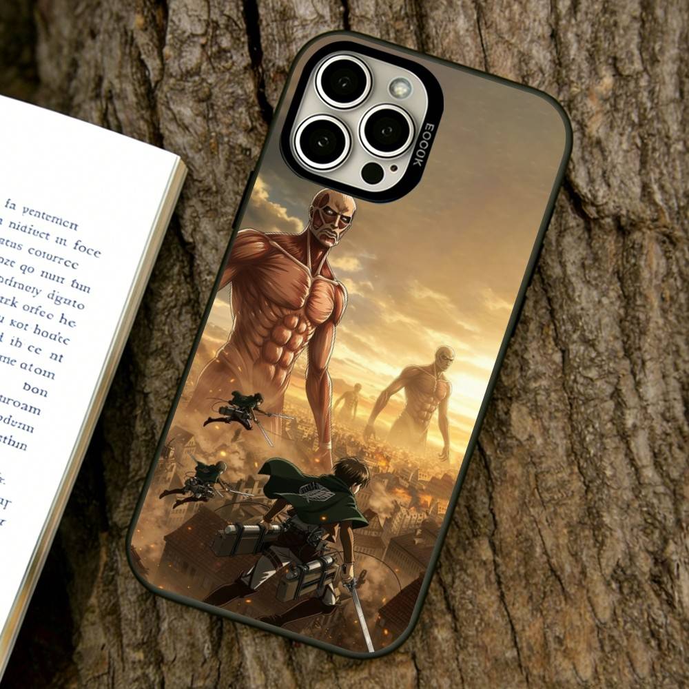 Eren Yeager Phone Case For iPhone 17,16,15,14,13,12,11 Plus,Pro Max,XS,Colorful Silver Black Cover