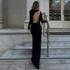 European and American Style New Fashion Temperament Long Dress Sexy Hot-selling Long-sleeved Slim-fitting Hip-wrapped Dress