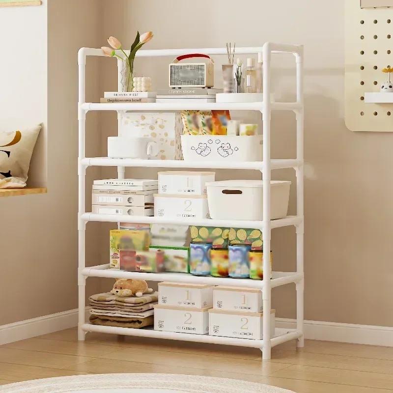 

Простая сборка Стеллаж для хранения Домашний Многоярусный Напольный Органайзер для обуви Хранение Прочный Стеллаж для хранения закусок в общежитии Шкаф для обуви