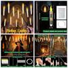Flameless Taper Candles with or without Remote Control Battery Operated Taper Candles Flickering LED Candlesticks for Halloween
