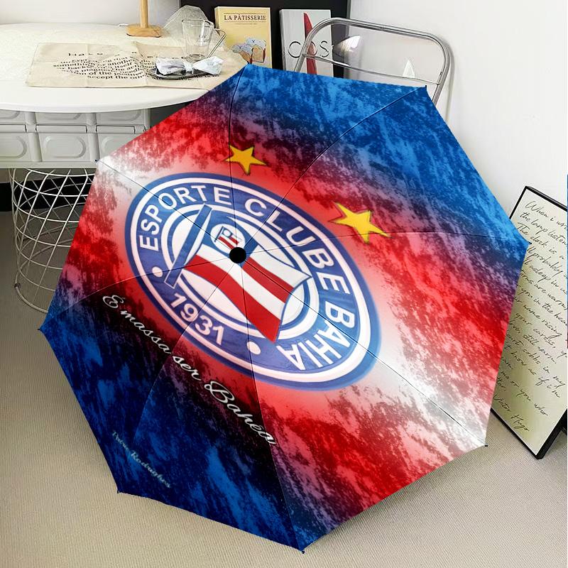1PC Esporte Clube Printed Umbrella Folding umbrella, automatic umbrella 8-Frame for Travel, camping Fan gifts Christmas Gifts