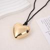 Heart Pendant Long Necklace - Women's Elegant High-End Fashion Sweater Chain Accessory