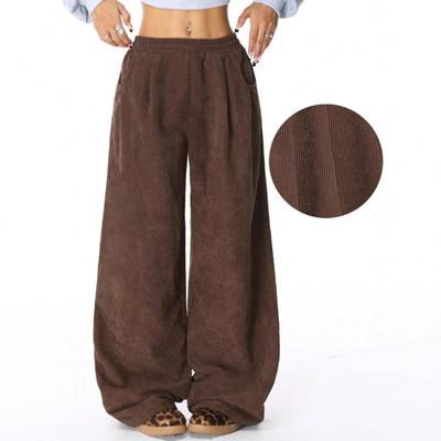 2025 Retro Corduroy Loose Wide-Leg Pants for Autumn/Winter