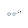 2PCS/Set Stainless Steel Heart Moon Earbone Stud Screw Ball Stud Earrings for Women Fashion Ear Tragus Cartilage Body Piercing