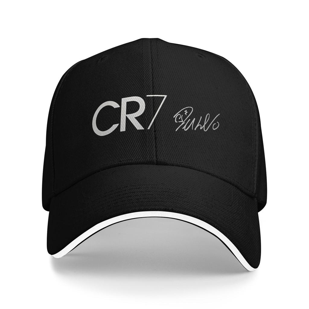 Gorra de Béisbol de Fútbol CR7 Moda Gorras Sándwich de Ronaldos para Hombres Mujeres Sombrero de Sol Ajustable Entrenamientos