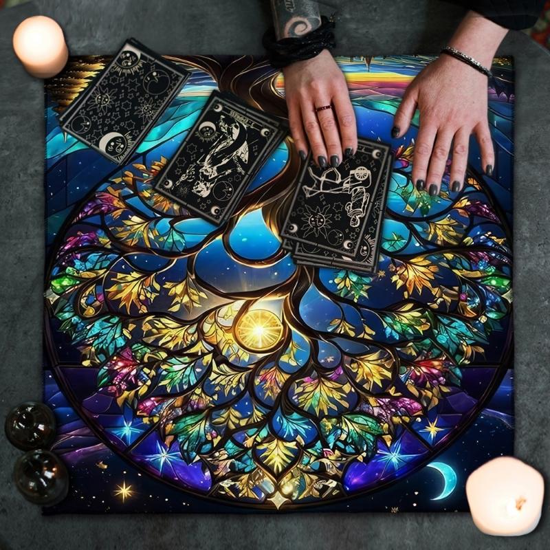 Square Altar Decorations Tablecloth Witchcraft Divination Altar Table Cloth Multifunctional Tarots Card Table Cover