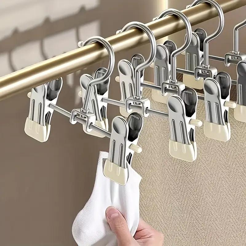 5/10 STÜCKE Multifunktionale Wäscheklammer Kleiderbügel Kleiderhaken Schnalle Metall Edelstahl Hut Rock Hose Clip Kleidung Kleiderschrank Aufbewahrung