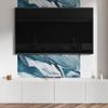 Panel Samoprzylepny Z Grafiką Do Jadalni Pcv 120X60 Cm Abstrakcyjne Fale W Ruchu
