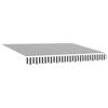 Electric Retractable Awning Anthracite and White 3.5 X 2 M
