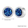 Non Piercing Magnetic Ear Studs Clips Round Zircon Metal Small Clip on Earrings for Men Fashion Punk Jewelry Gifts