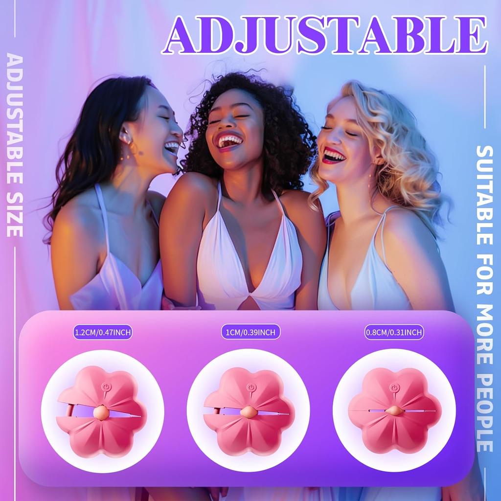 Vibrátor na bradavky Dámské sexuální hračky BDSM Vibrační svorky na bradavky Dálkové ovládání Mini nastavitelný stimulátor prsou Sexuální hračky pro dospělé pro dospělé