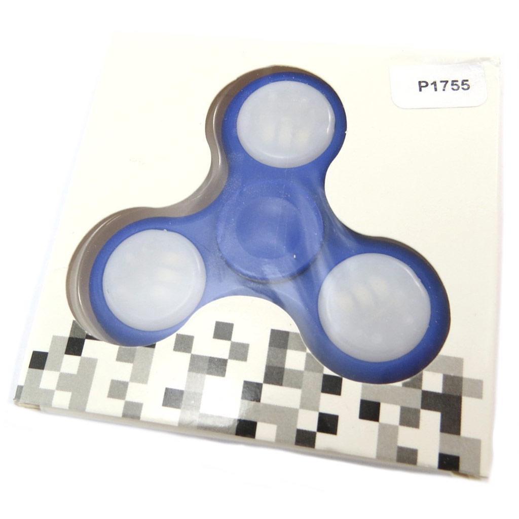 Les Trésors De Lily [P1755] - Handspinner led 'Les Lumineux' bleu - 7 cm