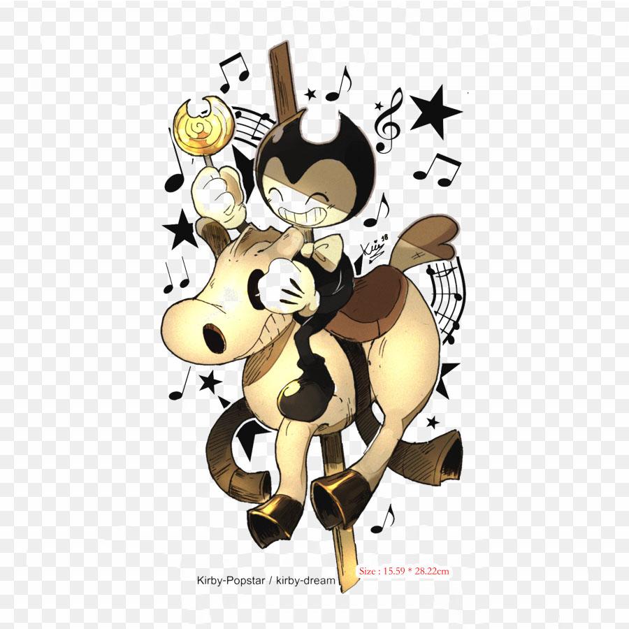 

Обои для рабочего стола «Bendy And The Ink Machine» Cuphead, термопереносная печать, виниловые нашивки, наклейки для одежды, аппликации «сделай сам», моющиеся нашивки