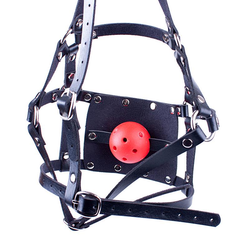 Icele Adult Erotic Black Mesh Ball Gag Mask