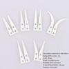 2Pcs Insulated Straight Curved Tip Anti-Static Ceramic Tweezers Electronic Industrial Ceramic Tweezers For Industry