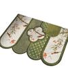 Used Retro Style Green Entrance Door Mat - Durable, Dirt-Resistant, Non-Slip Foot Mat