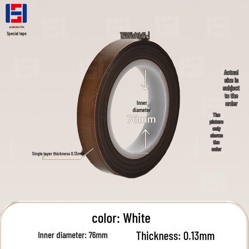 PTFE High Temp Resistant Black/White/Brown Teflon Adhesive Tape - Heat Insulating & Sealing Tape