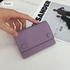 2025 Two-tone Genuine Leather Women Wallets Short Purse High Quality First Layer of Cowhide Wallet Trifold Billfold For Ladies