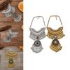 Classic Gold Silver Finish Coin Tassel Necklace With Geometric Pendant For Festival Wear