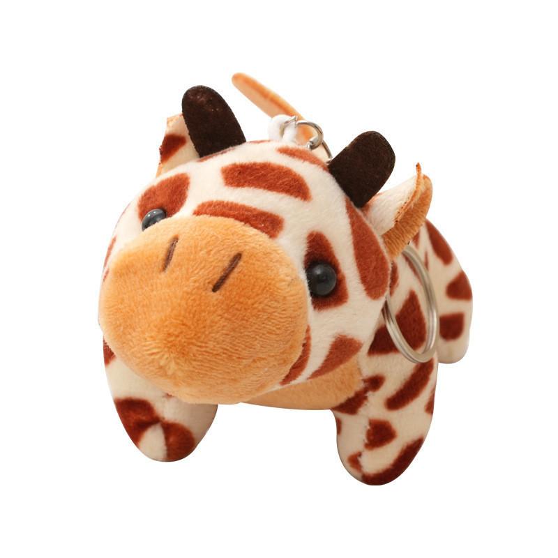 Soft And Cuddly Plush Animal Keychain For Kids Cute Jungle Safari Design