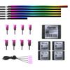 Vollfarb-Streamer-Auto-Umgebungslichter, RGB 64-Farben-Universal-LED-Innenraum, versteckter Acrylstreifen, Symphonie-Atmosphärenlampe