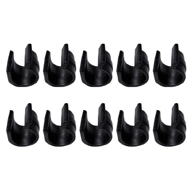 10 Stück Multifunktionale Zeltstangenverbinder Haken Kunststoff Konstruktion 10kg Gewichtslimit 6-8mm Durchmesser Passend für Outdoor
