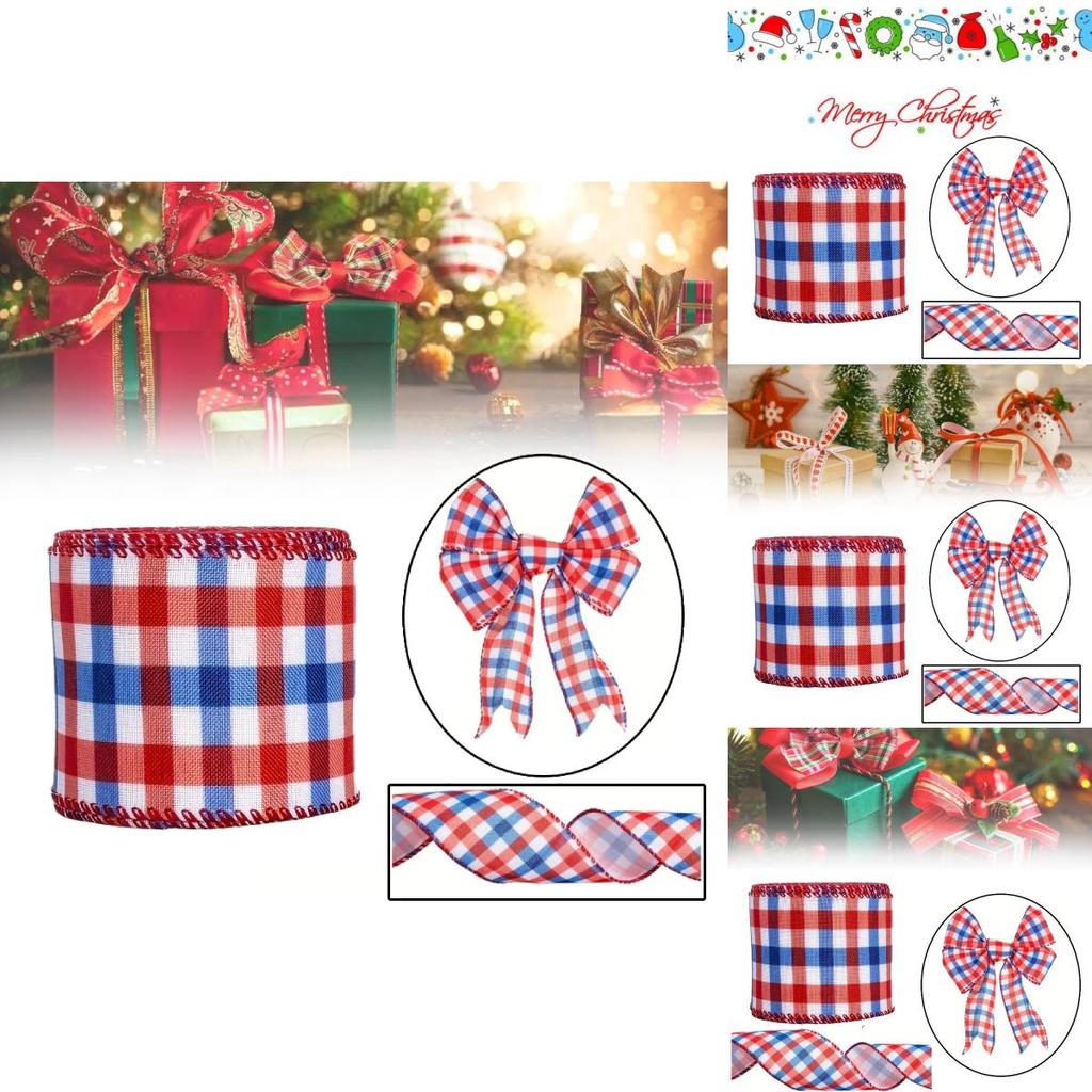 Creative American Flag Red Blue White Ribbon For Independence Day Decorations