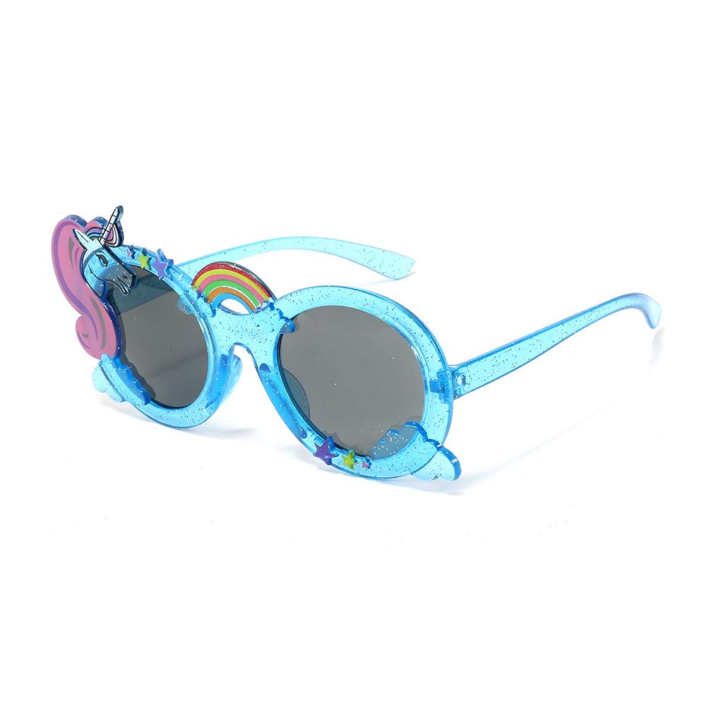 Kinder Cartoon Einhorn Sonnenbrille Kinder Jungen Mädchen Niedliche Regenbogen Sonnenbrille Party Requisite Geburtstagsfeier Dekoration