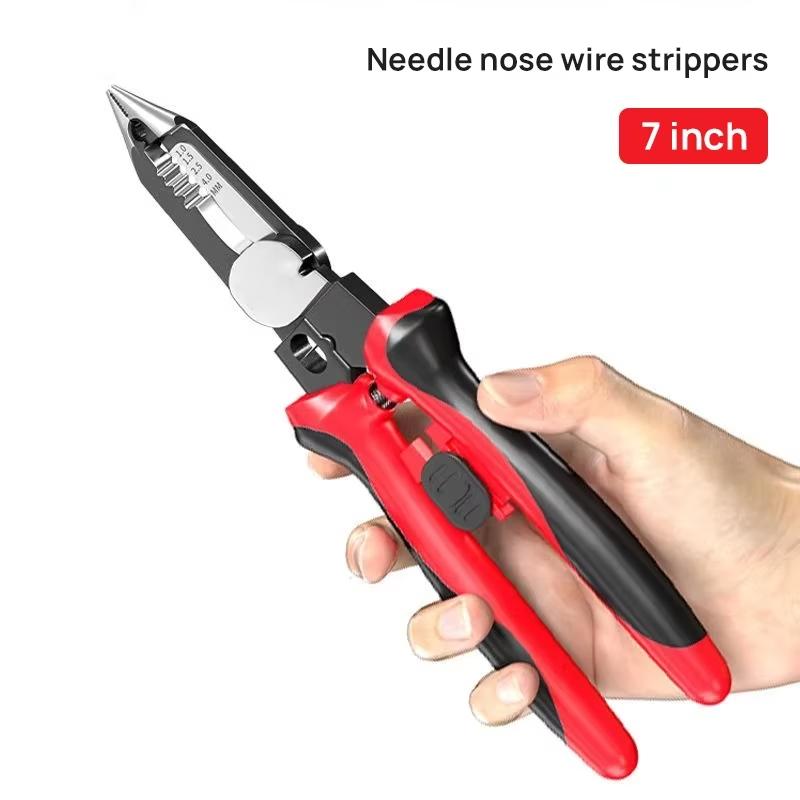 9-in-1 Multi-Functional Wire Stripper Scissors Electricity Wire Stripper Pliers Cutting Cable With Electrical Measuring Pliers