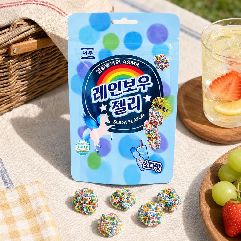 SEOJU Rainbow Soda Flavored Gummies 46g