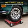 2pcs/4pcs Car Pulley Dolly 2000/2500LBS Capacity Heavy Duty Wheel Dollies for Moving Vehicles Trucks SUVs - Garage & Repair Shop