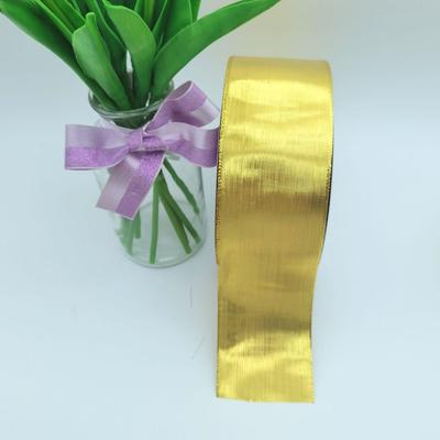 Stilvolle handgefertigte Gold- und Silber-Glitzerband-Geschenkbox-Dekoration für Weihnachtskuchen