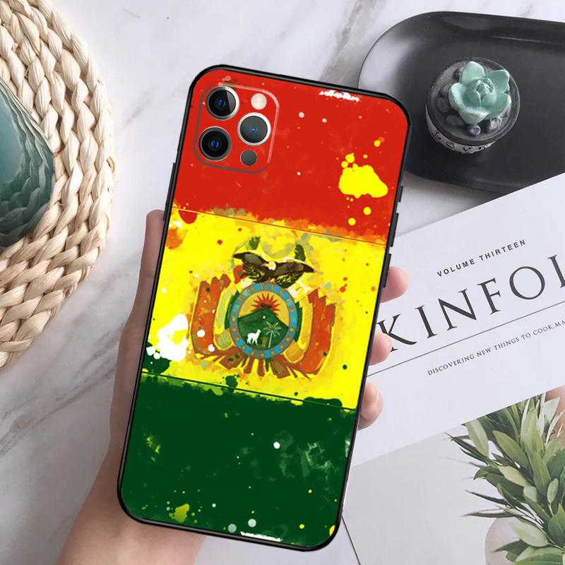 Bolivia Flag Case For iPhone 15 11 12 13 14 Pro Max XS XR X 7 8 Plus 12 13 Mini 16 Pro Max Soft Cover